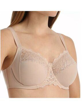 Simone Perele Underwire Plunge Caresse 32C NWT